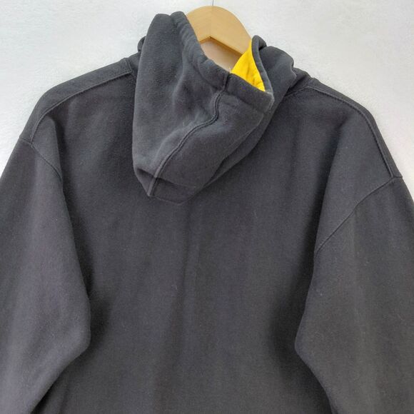 Iowa Hawkeyes Hoodie Mens Size Medium J America Black Gold Spellout Sweatshirt - Picture 8 of 10